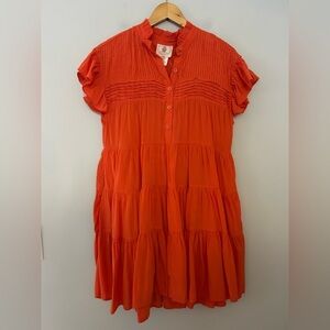 Muche et Muchette Orange‎ Red Mini Dress